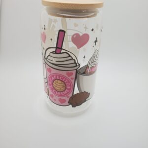 Coffee Theme Glass Cup