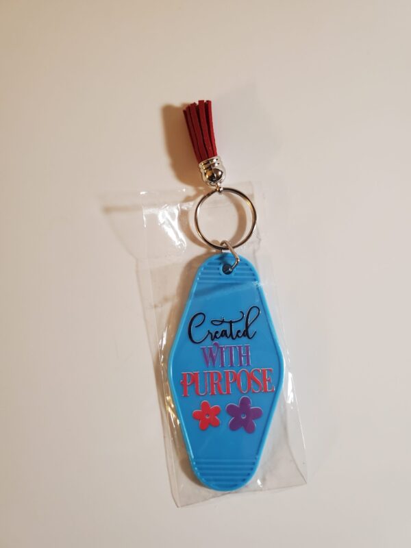 Created With Purpose Motel Keychain