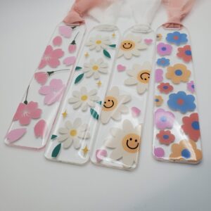Floral Acrylic Keychains