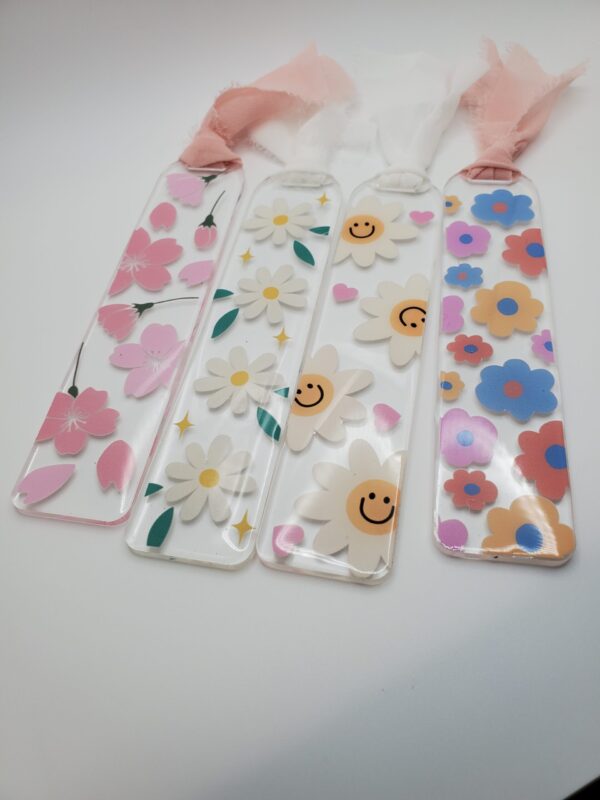 Floral Acrylic Keychains