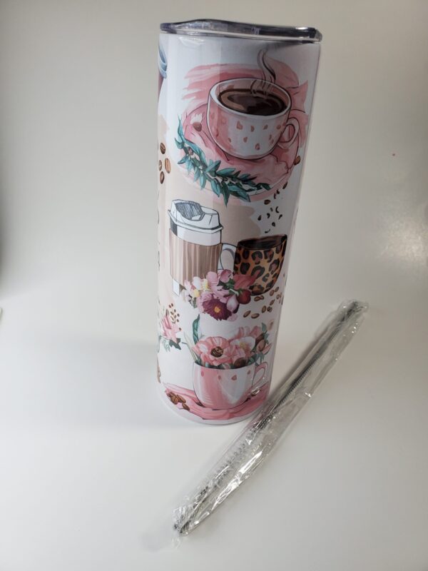 Personalized Coffee Theme Tumbler - Image 2