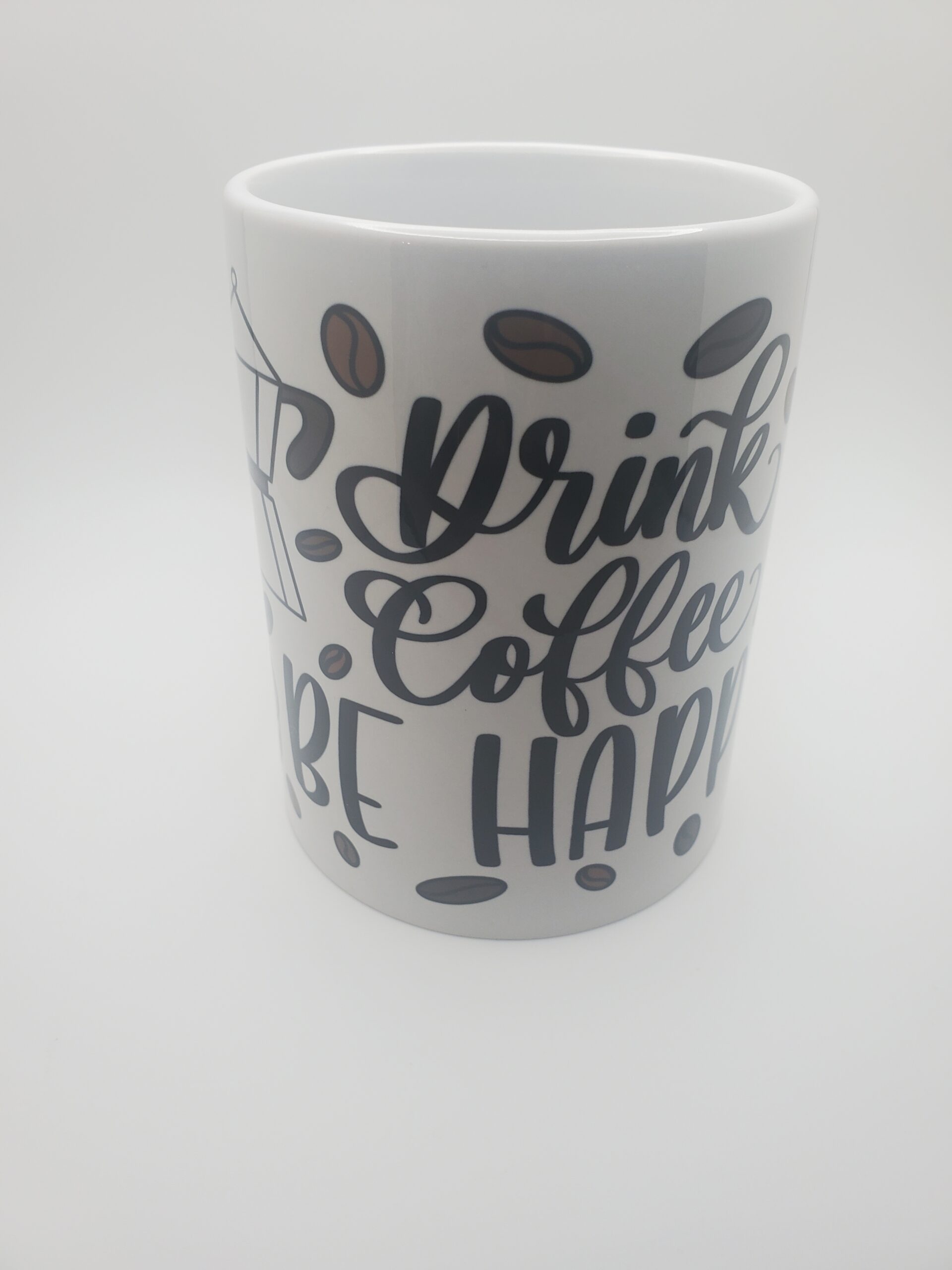 Drink Coffee Be Happy Mug Personalized Mug  - Go Rehab Authentic