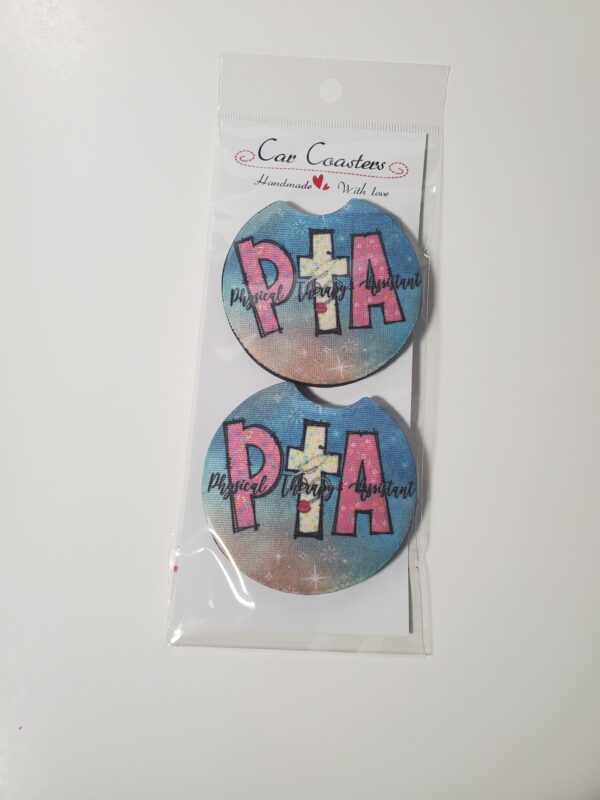 Custom Personalized PTA Car Coasters | Unique Gifts for Car Lovers