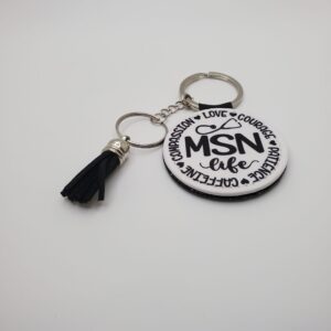 MSN Personalized keychains with Tassel