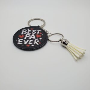 Round Personalized Keychain Best PA Ever
