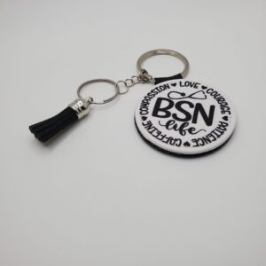 Round Personalized Keychain BSN Life