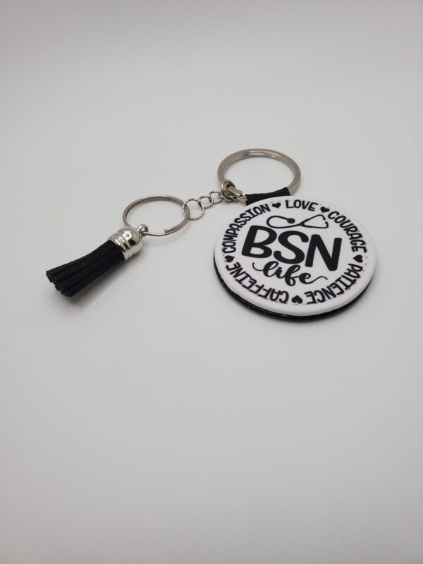 Round Personalized Keychain BSN Life